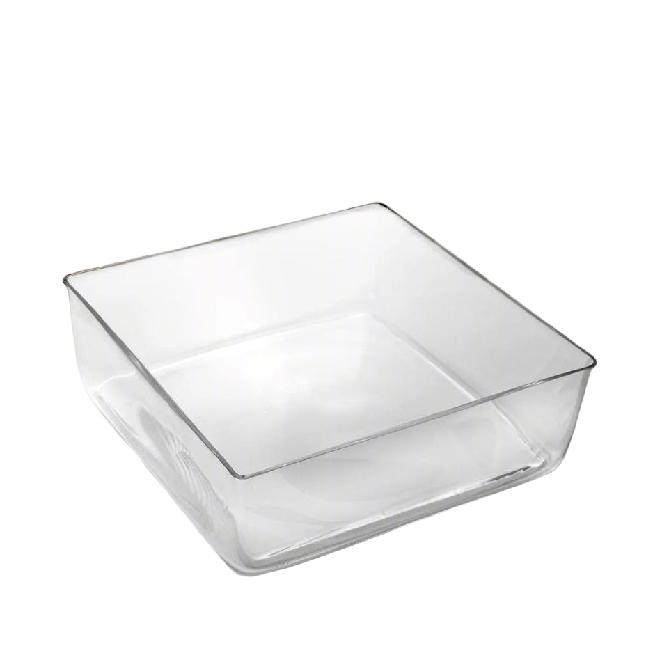 Cadenza Clear Glass Square Vase