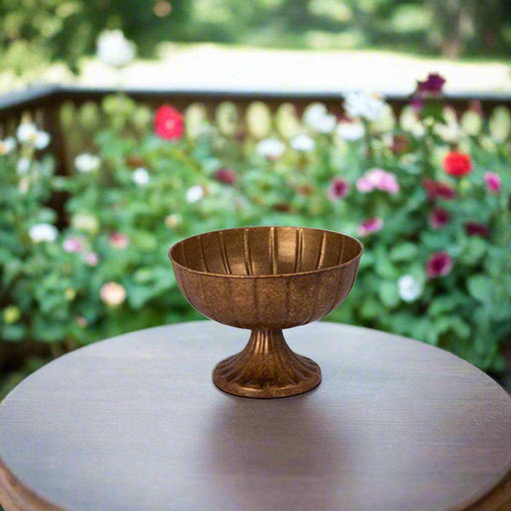 Venice Metal Bronze Planter