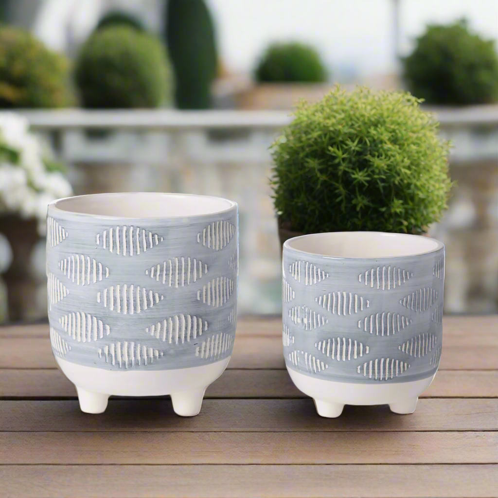 Jovira Ovate Tripod Planter Set (Set of 2)
