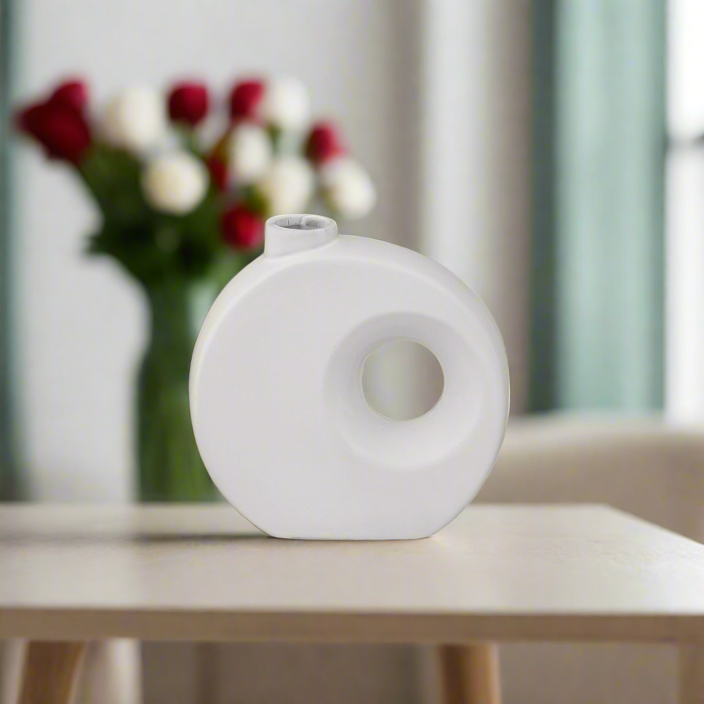 Betty Ceramic Oval Vase