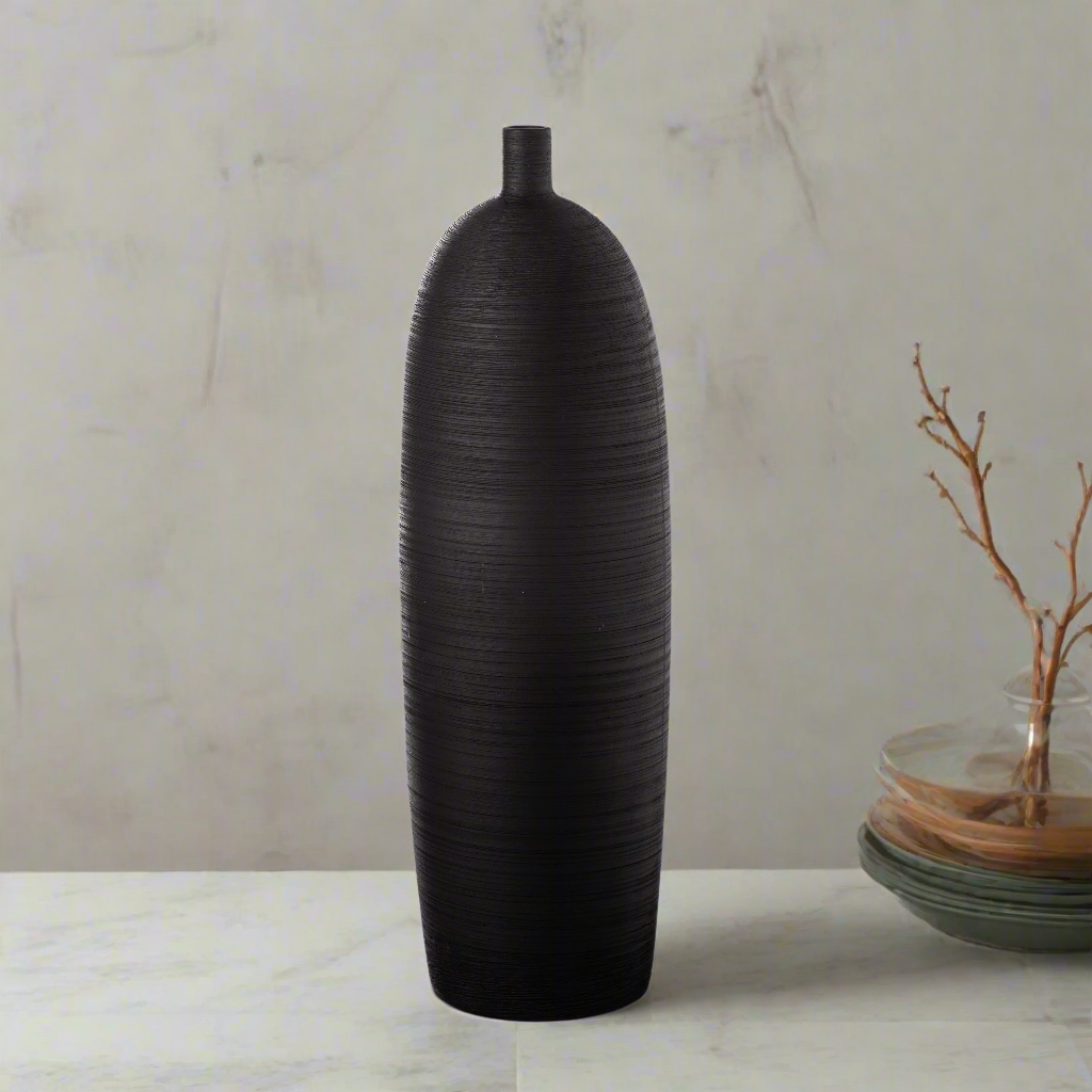 Calvessa Ceramic Tall Cylindrical Vase