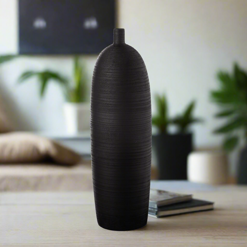 Calvessa Ceramic Tall Cylindrical Vase