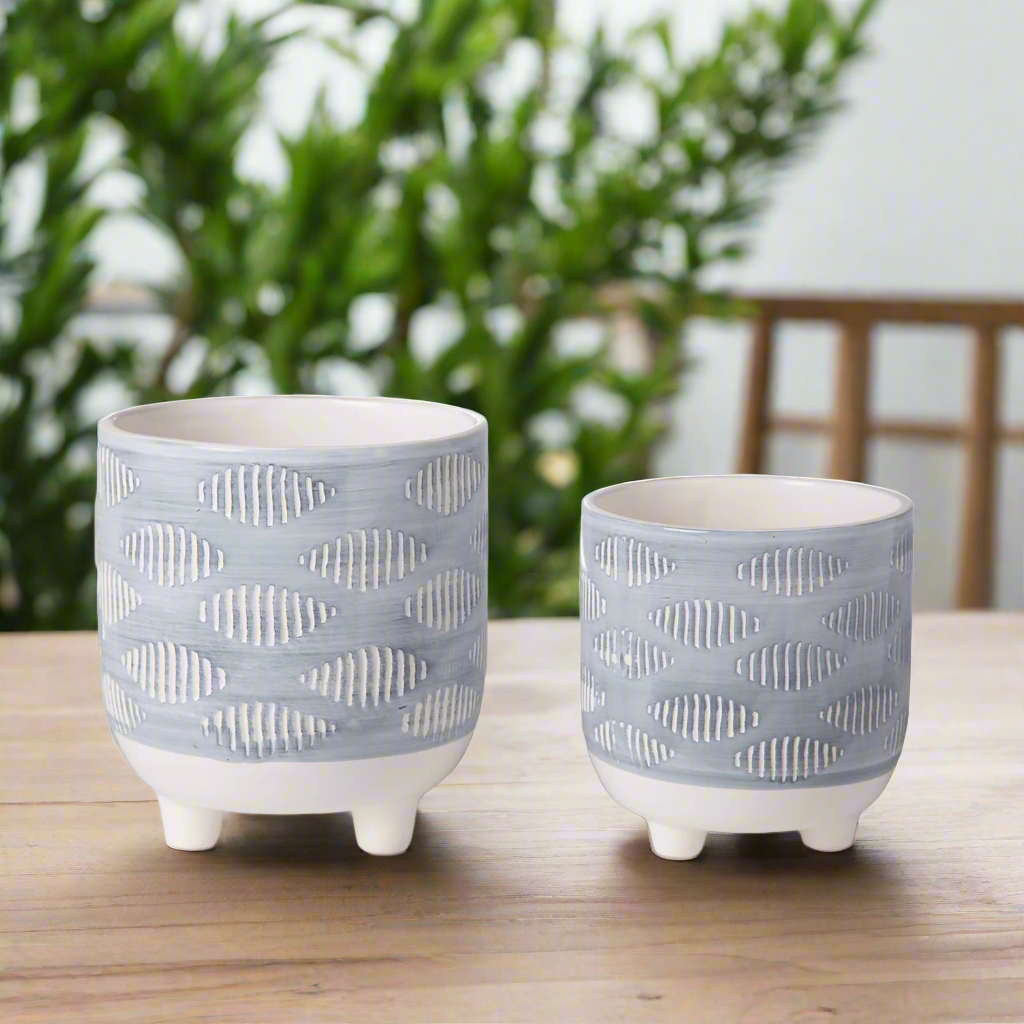 Jovira Ovate Tripod Planter Set (Set of 2)