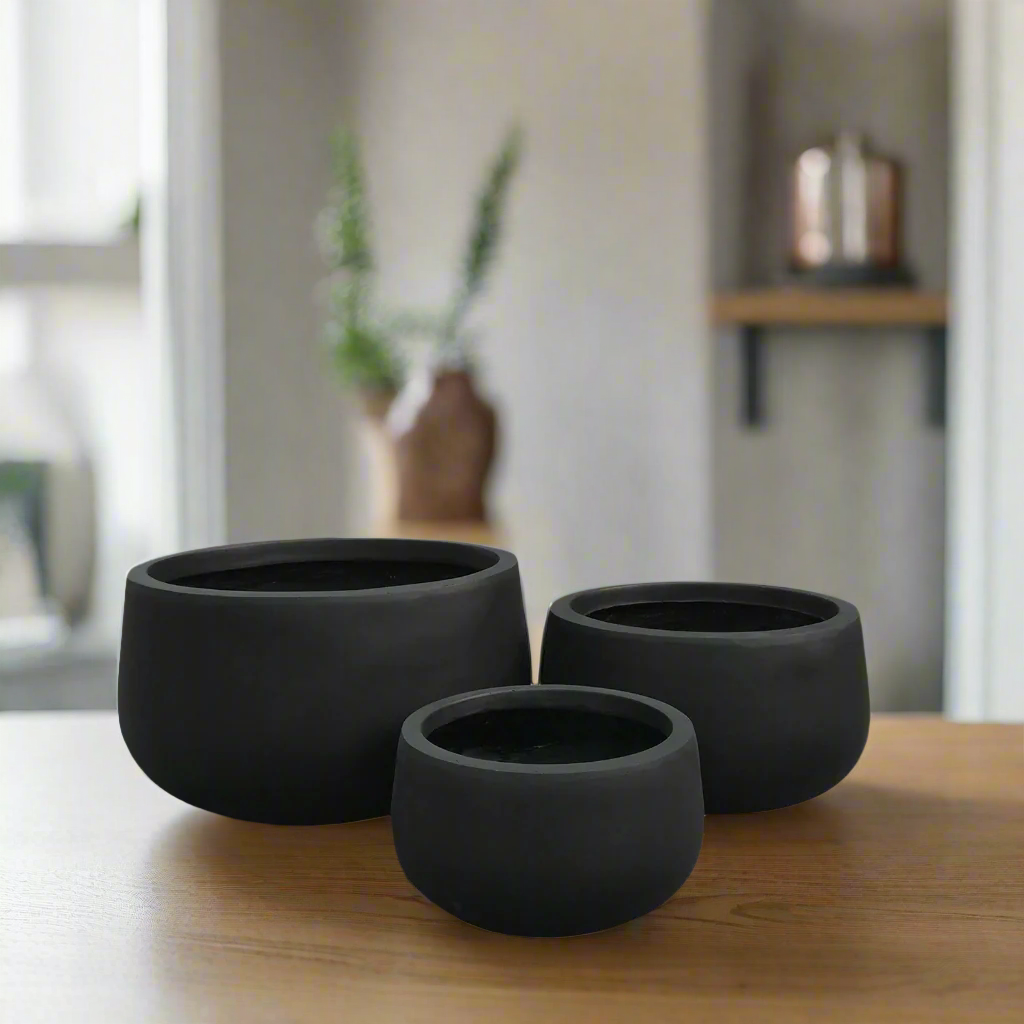 Nerik Fiber Clay Planter Set (Set of 3)