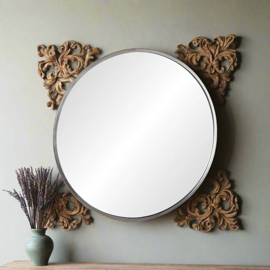 Kairo Metal Round Wall Mirror