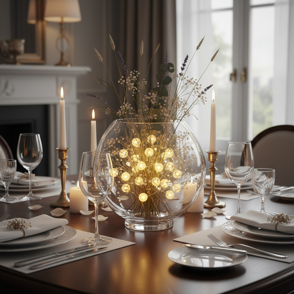 Helora Eye-Shaped Clear Glass Vase