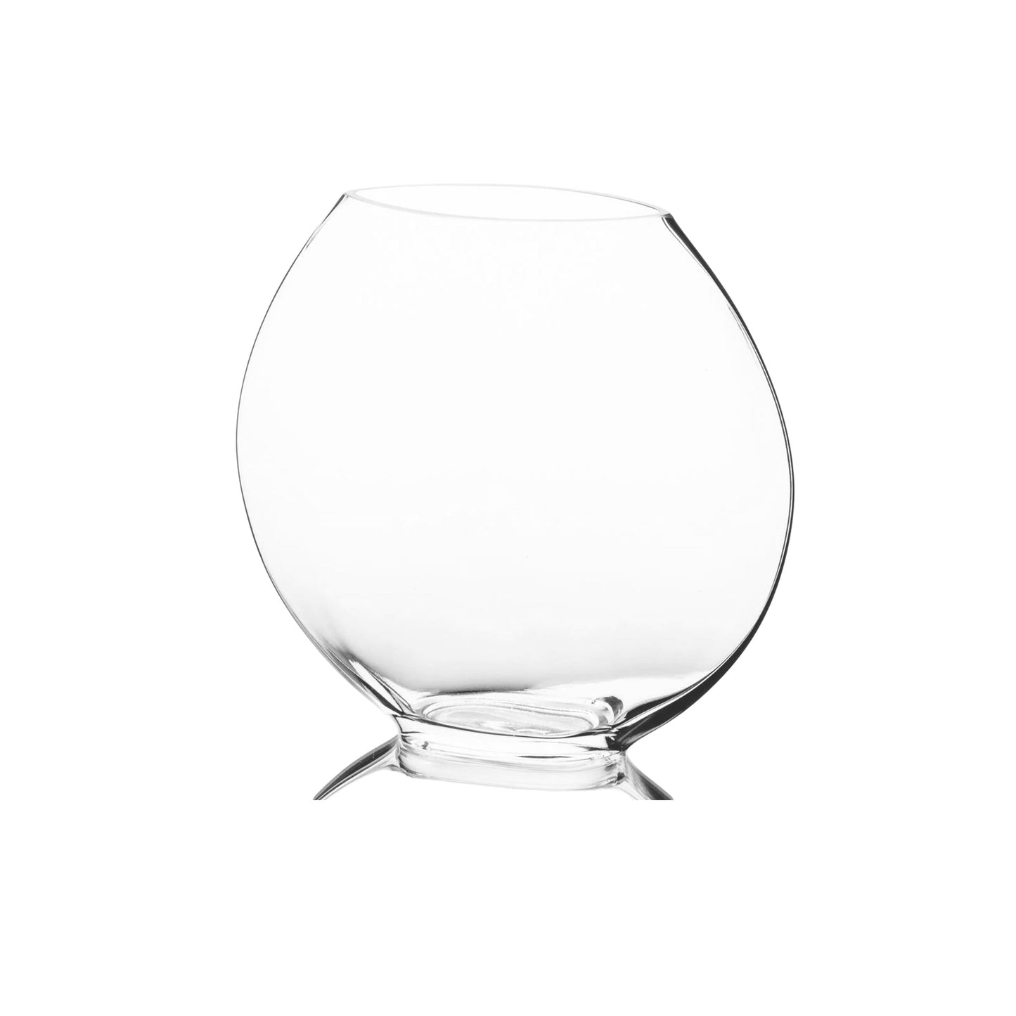 Helora Eye-Shaped Clear Glass Vase