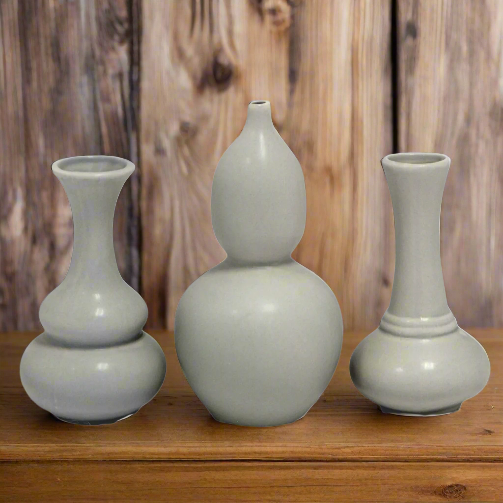 Naelle Ceramic Trumpet Vase Set (Set of 3)
