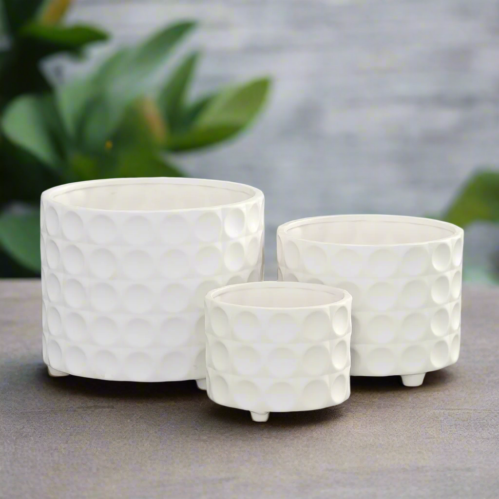 Caelum Ceramic Planter Set (Set of 3)