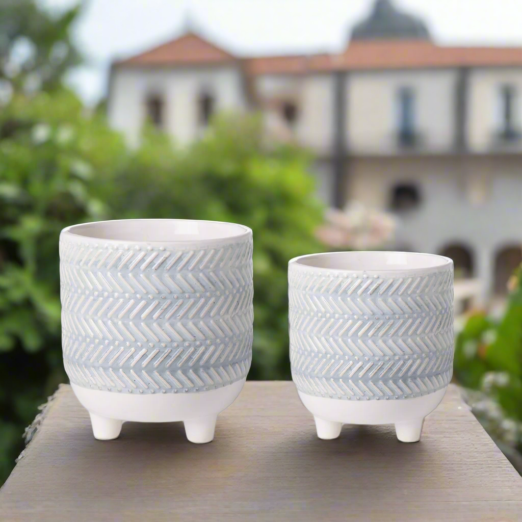 Veyric Geometric Tripod Planter Set (Set of 2)