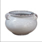 Ceramic Pot Gloss Finish Gray 6.25"H