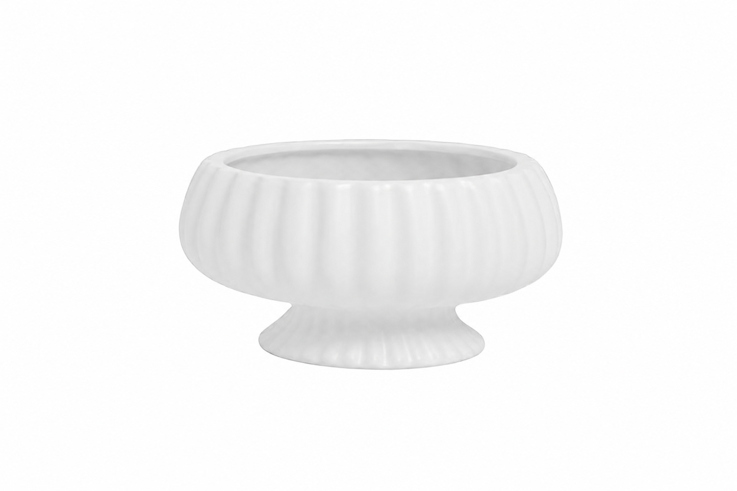 Pavin Off-White Matte Compote Planters