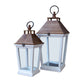 Avenlee White Wood Lanterns (Set of 2)