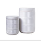 Yvelle White Ceramic Canister Set