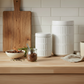 Yvelle White Ceramic Canister Set