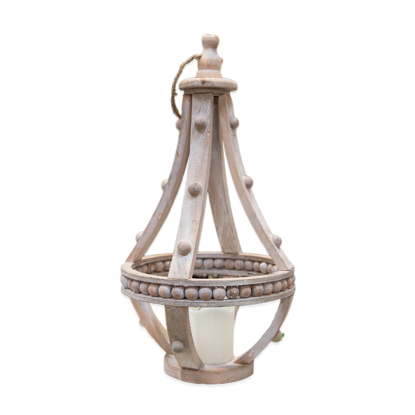 Brannor Round Bellied Wood Lantern