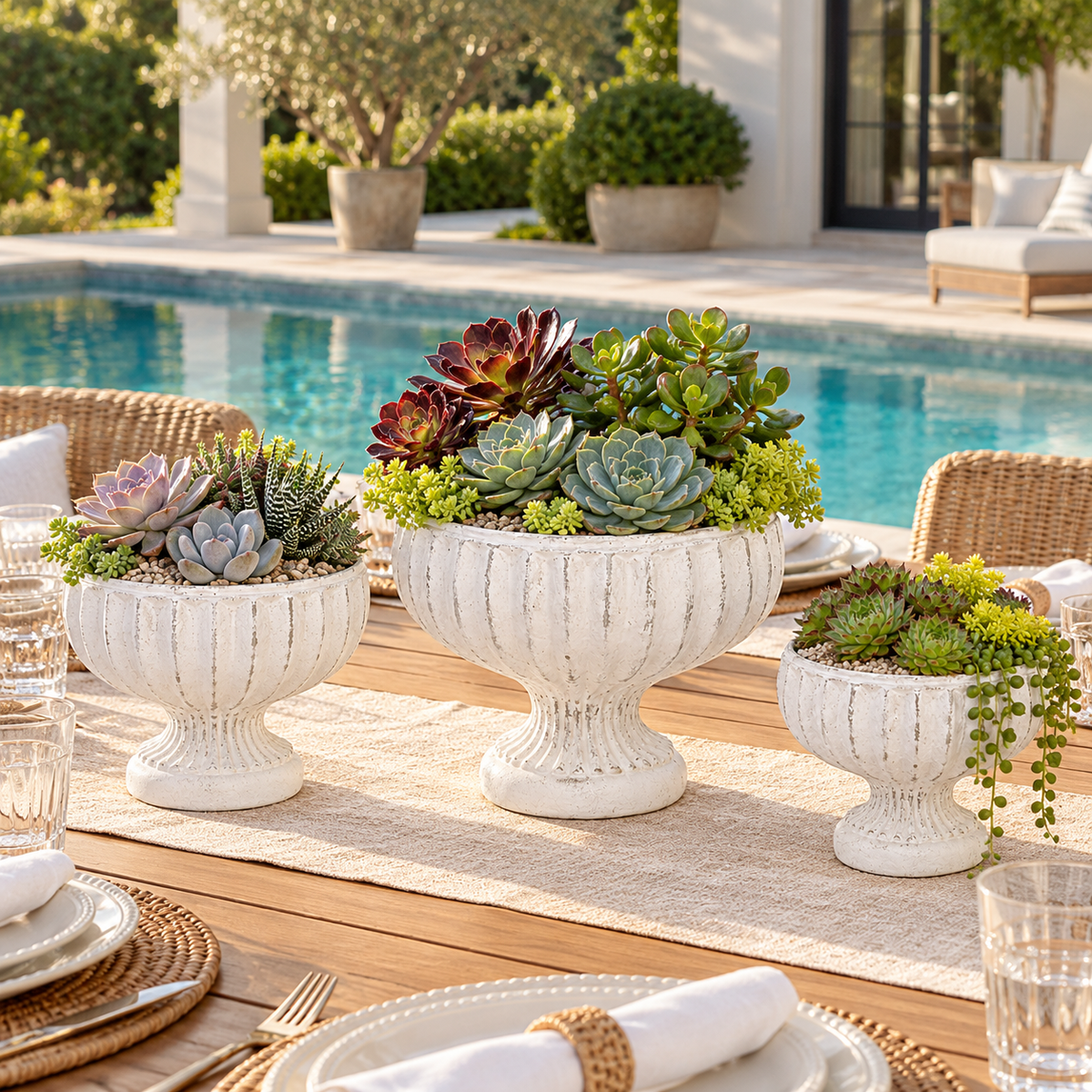 Corvin Cement Urn Planter