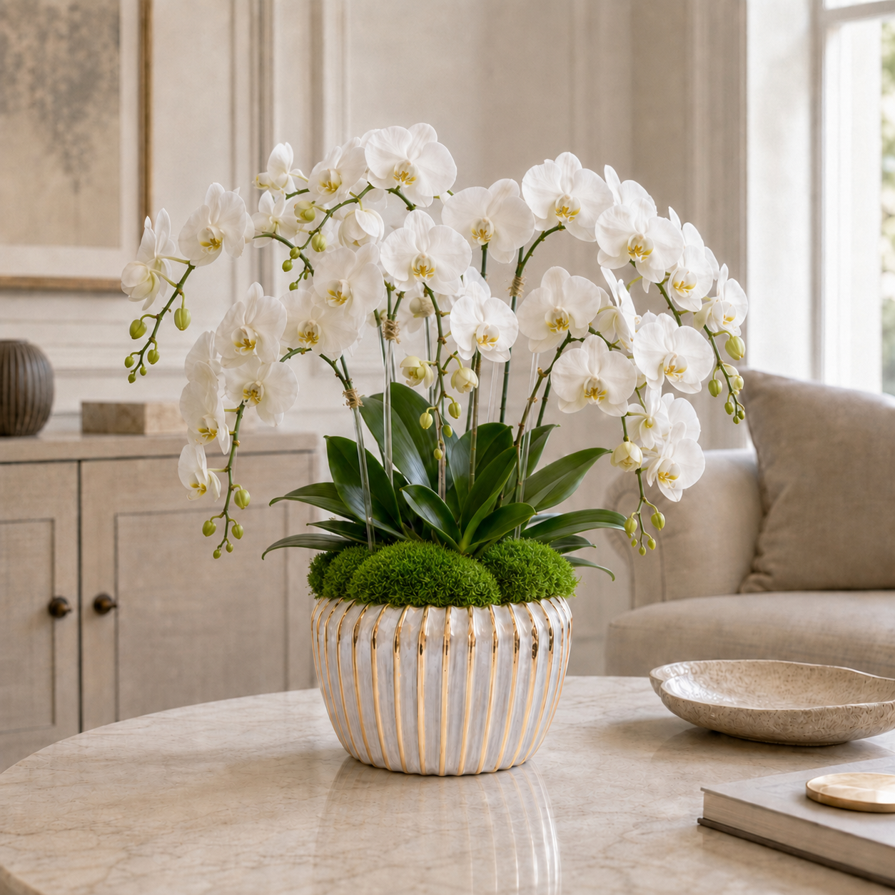 Jaleh Ribbed Ceramic Pot