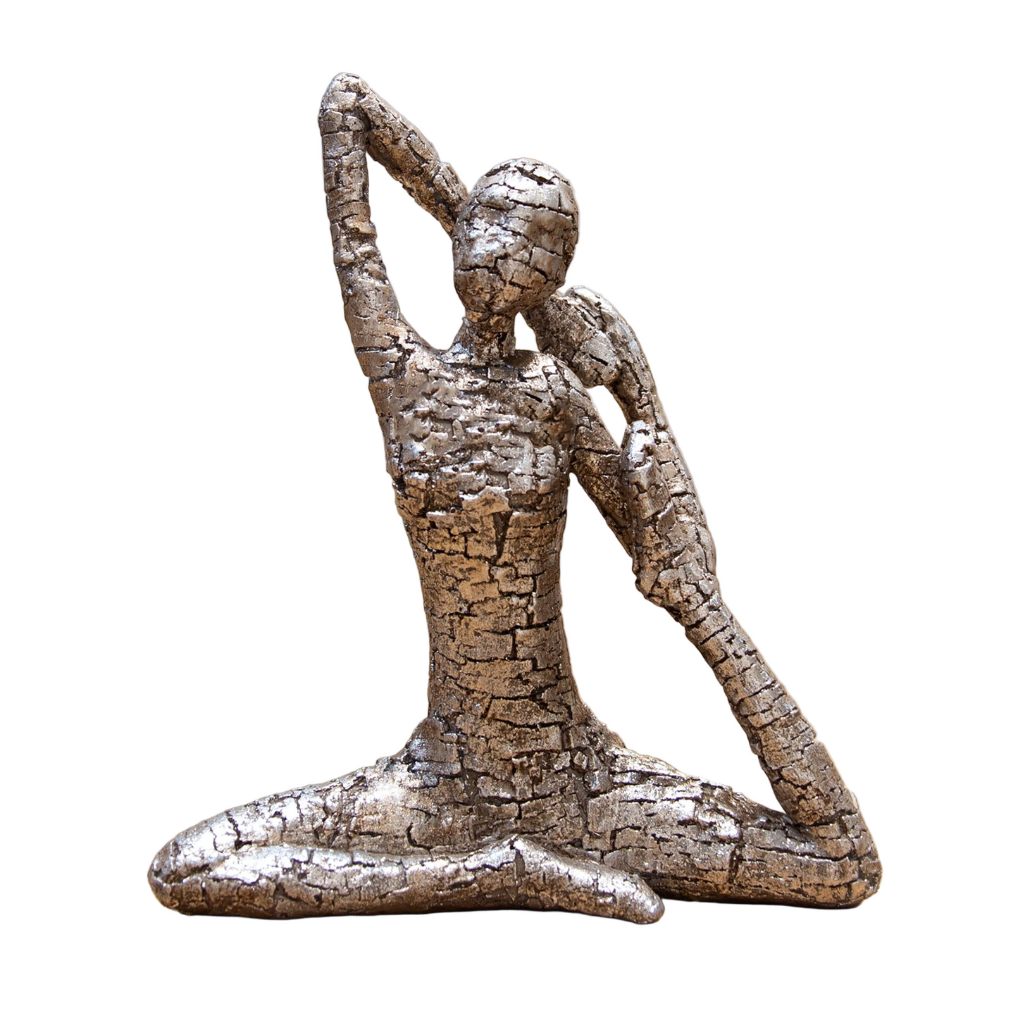 Arli Polyresin Yoga Lady Sculpture