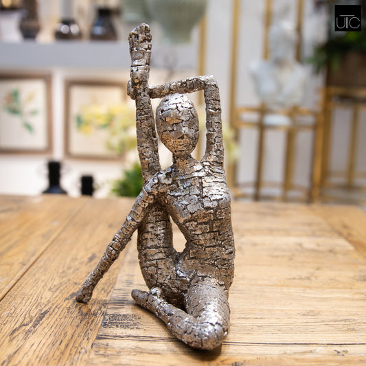 Xiomara Polyresin Yoga Lady Antique