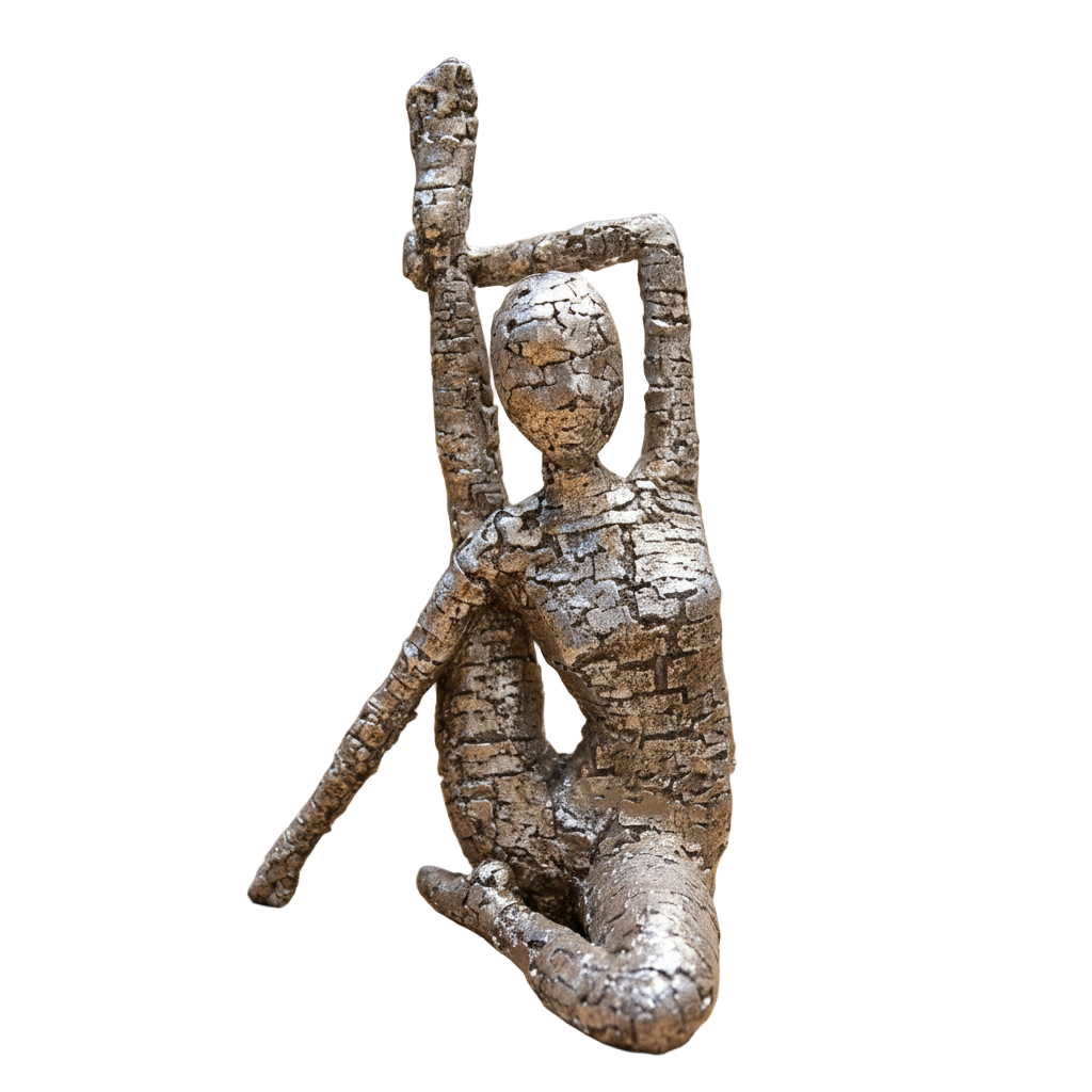 Xiomara Polyresin Yoga Lady Antique