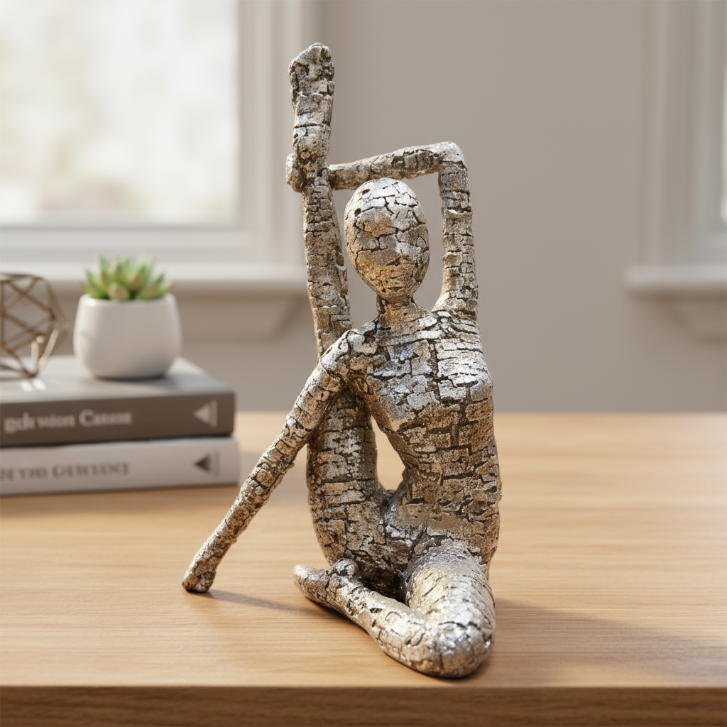 Xiomara Polyresin Yoga Lady Antique