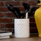 Brinna Embossed Ceramic Utensil Jar