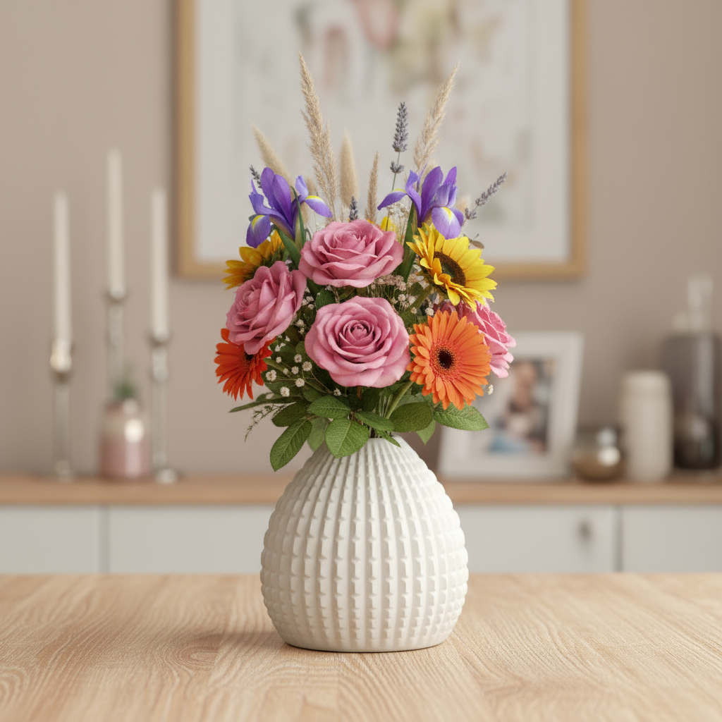 Zoya Matte Black Ceramic Vase