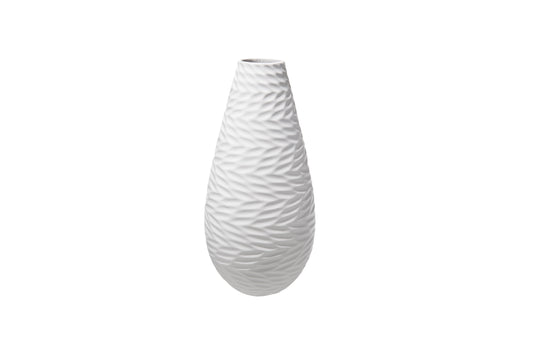 Ceramic Round Bellied Vase Matte Finish-12.00"H