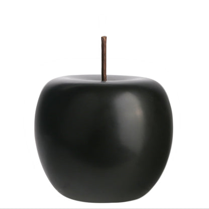 Ceramic Apple Figurine Polished Pearlescent Finish-4.00"H