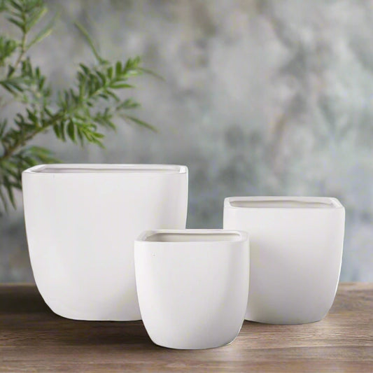 Ceramic Square Pot Matte Finish