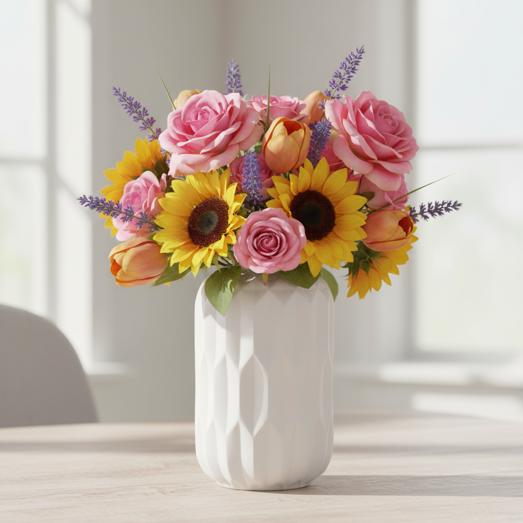 Quinna Ceramic Quartz Vase