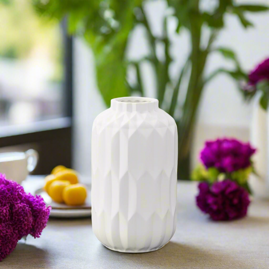 Quinna Ceramic Quartz Vase