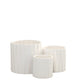 Olenna Textured Ceramic Pot Set (Set of 3)