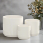 Nelly Diamond Pattern Ceramic Pot (Set of 3)