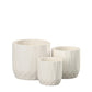 Nelly Diamond Pattern Ceramic Pot (Set of 3)
