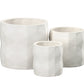 Nelly Diamond Pattern Ceramic Pot (Set of 3)