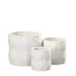 Nelly Diamond Pattern Ceramic Pot (Set of 3)