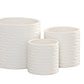 Nelly Diamond Pattern Ceramic Pot (Set of 3)