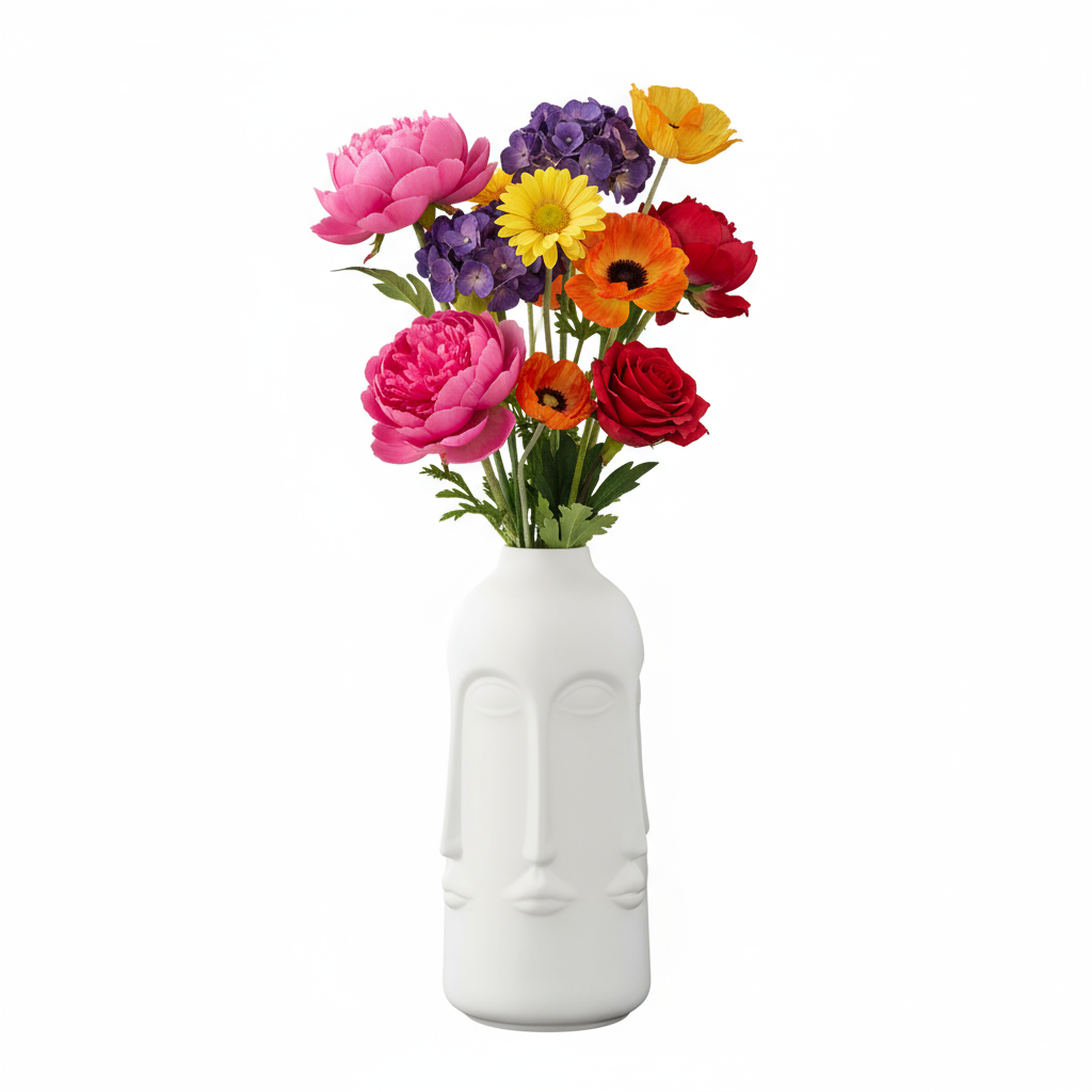 Quorra Multi-Face Ceramic Vase