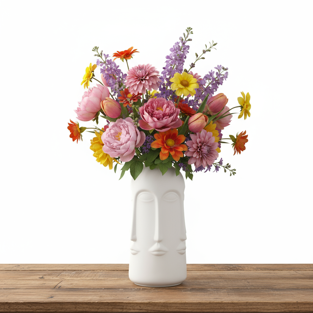 Quorra Multi-Face Ceramic Vase