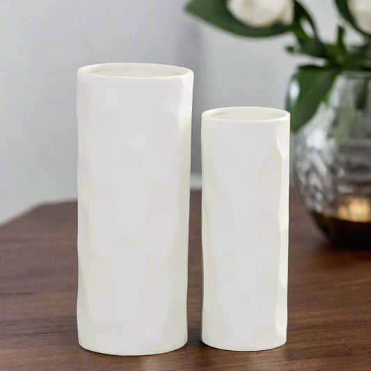 Caisel Cutout Design Ceramic Vase (Set of 2)