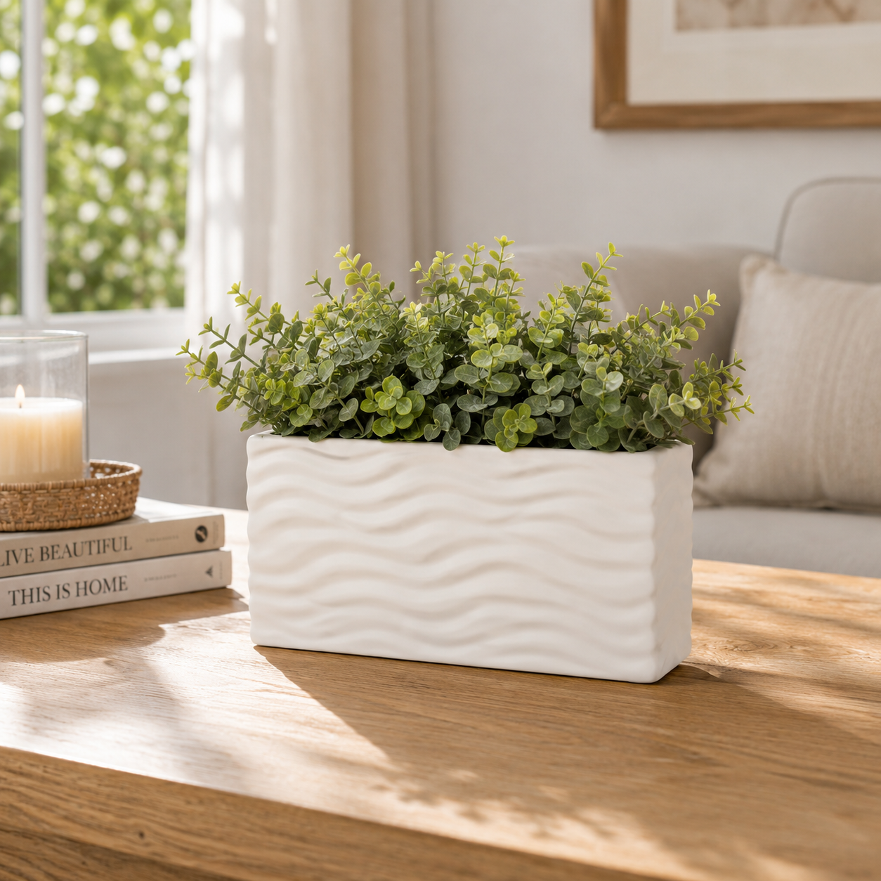 Aeros Ceramic Rectangle Vase