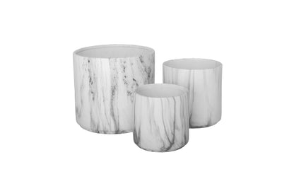 Ceramic Round Pot Matte Finish White