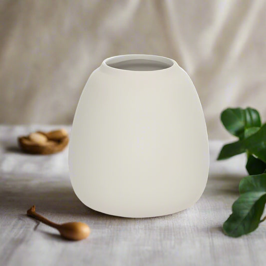 Lexie White Ceramic Vase