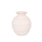 Calviora Off-White Ceramic Round Vase with Rim