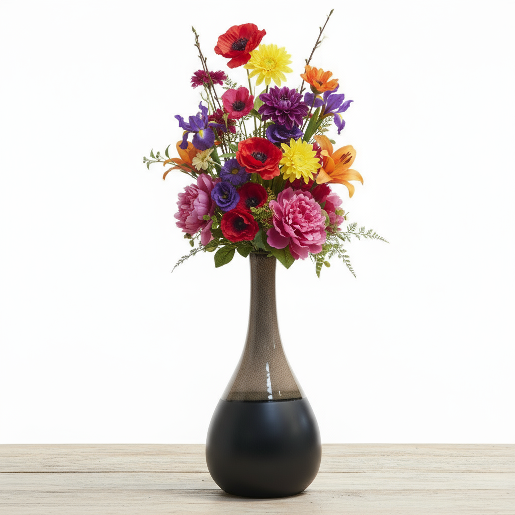 Ondine Ceramic Bellied Vase