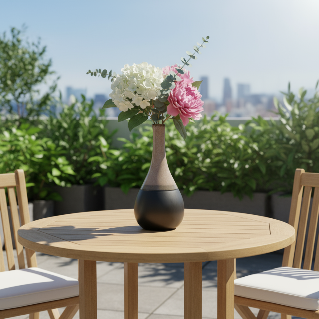 Ondine Ceramic Bellied Vase