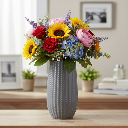 Sybil Ceramic Round Vase