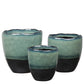 Harvella Irregular Rim Ceramic Planter Set (Set of 3)